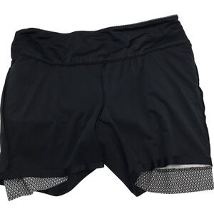 S.C.& CO. Womens Black Active Skort XL Geometric Trim Athletic Golf Tennis Short